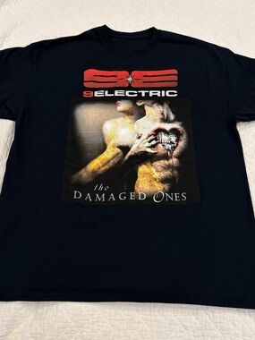9Electric "The Damaged Ones" Album Cover T-shirt Vintage 2016